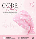 Luxe Nurse | Satin-Lined Scrub Cap | Adjustable Tie Back Nurse Scrub cap